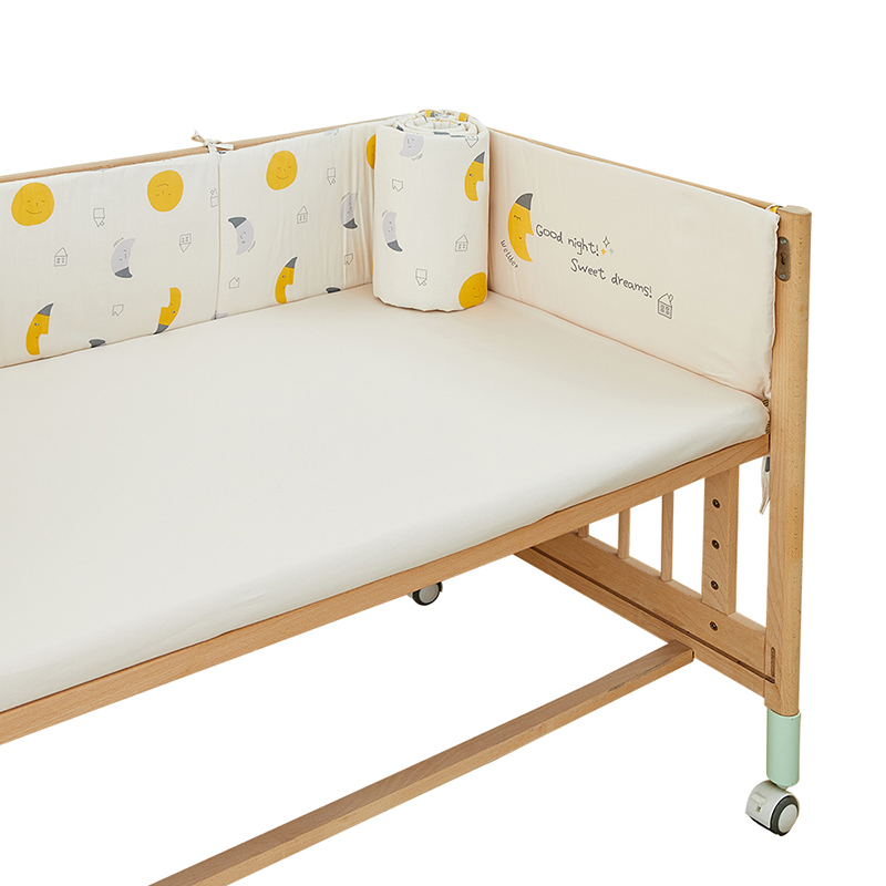 威尔贝鲁婴儿床围栏纯棉防撞软包宝宝小床围栏护围垫儿童床围档布
